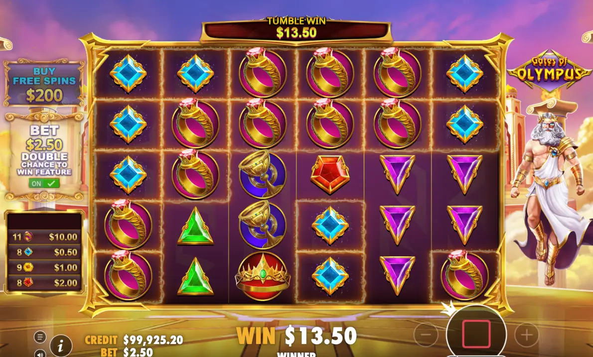 Play Gates of Olympus slot for free