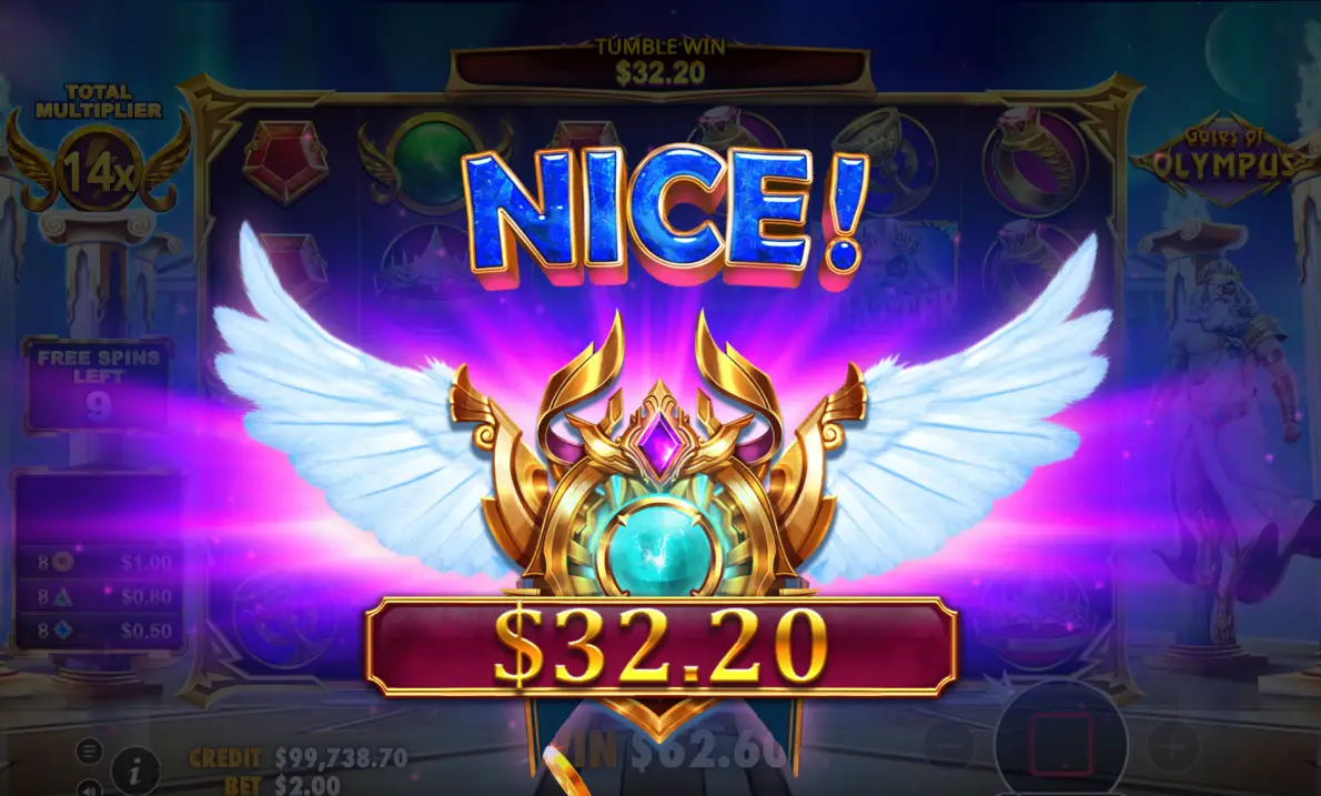 Play Gates of Olympus slot from Pragmatic Play