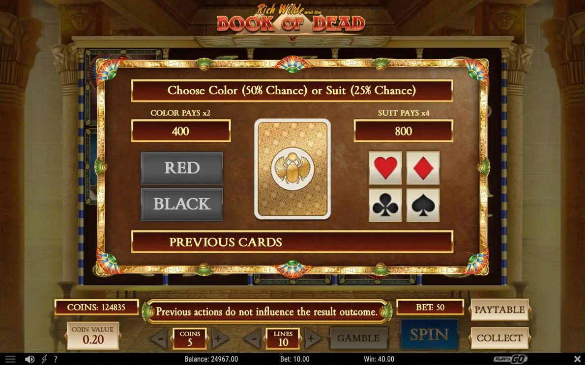 Play Book of Dead demo slot for free