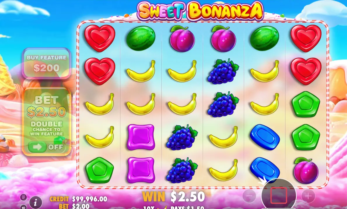 Play Sweet Bonanza slot from Pragmatic Play