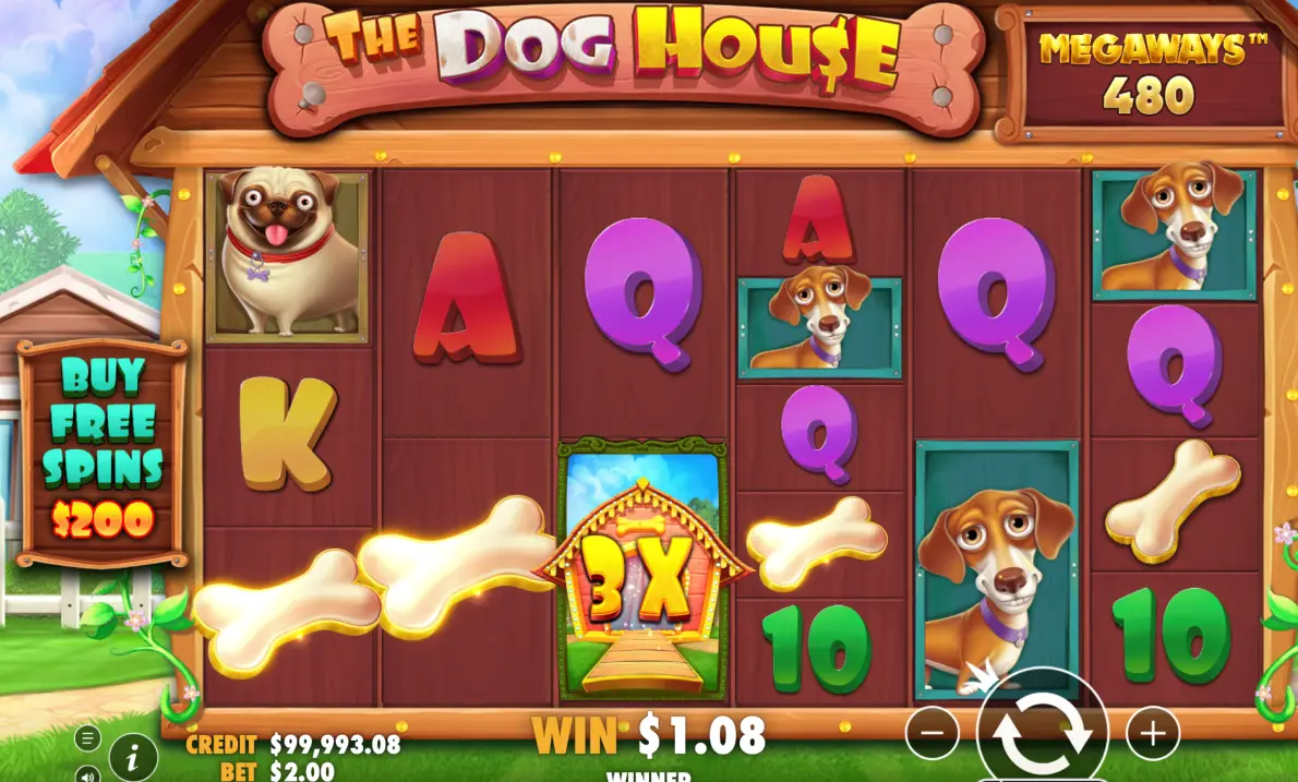 Play The Dog House Megaways for real money