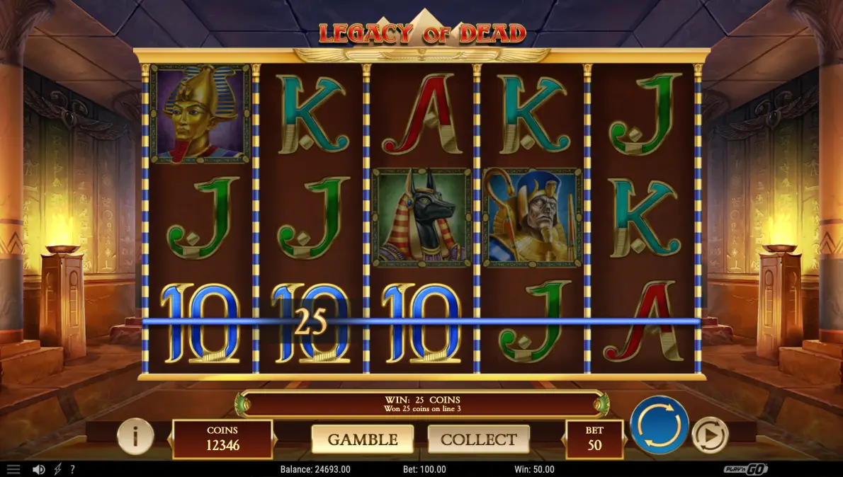 Play Legacy of Dead demo slot for free