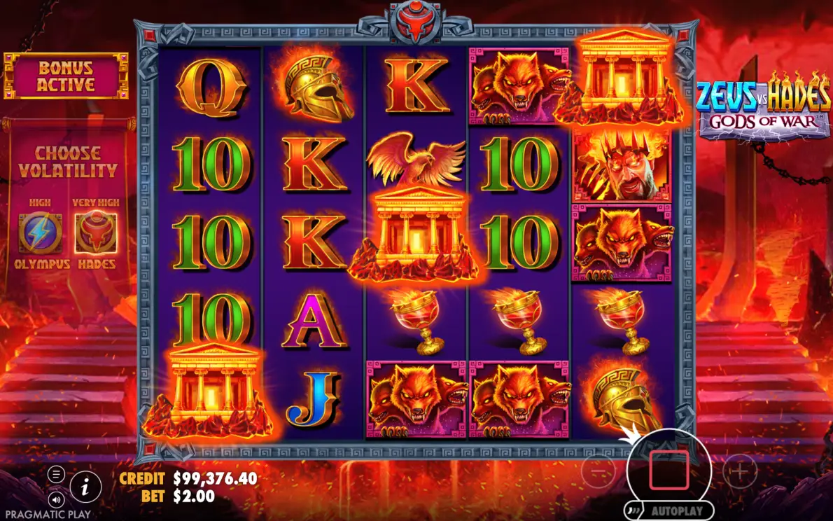 Play Zeus vs Hades – Gods of War slot for real money