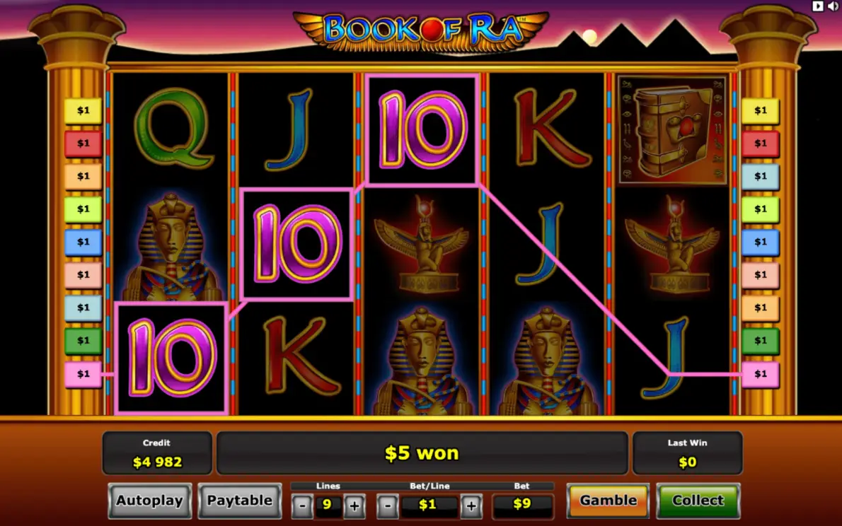 Play Book of Ra for real money