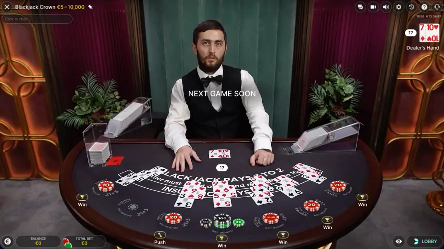 Play Blackjack Crown