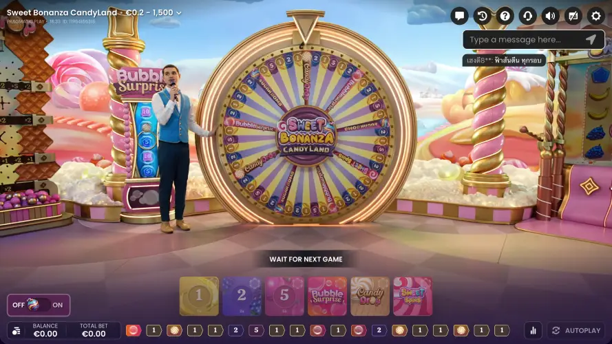 Sweet Bonanza Candyland live dealer game from Pragmatic Play