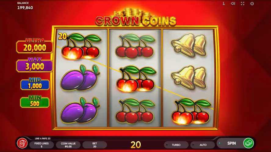 Crown Coins slot from Endorphina