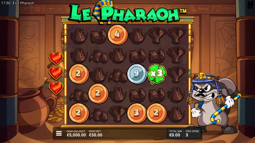 Play Le Pharaoh slot from Hacksaw Gaming