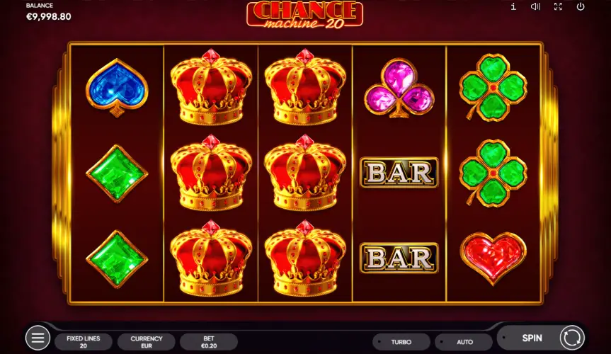 Play Chance Machine 20 slot for real money