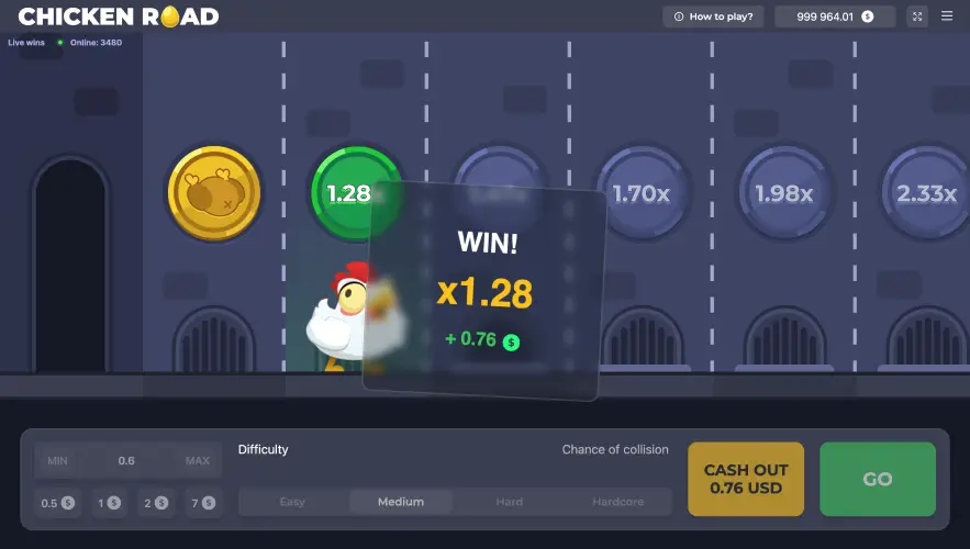 Play Chicken Road slot for real money