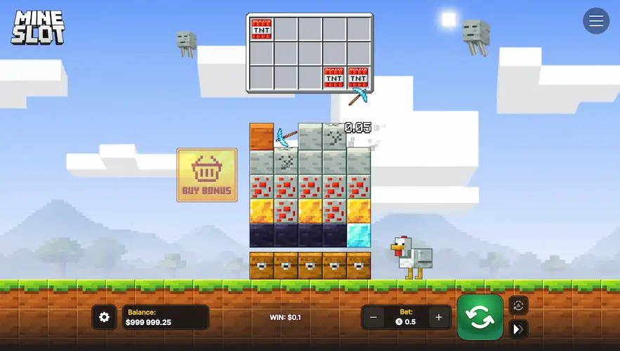 Play Mine Slot for real money