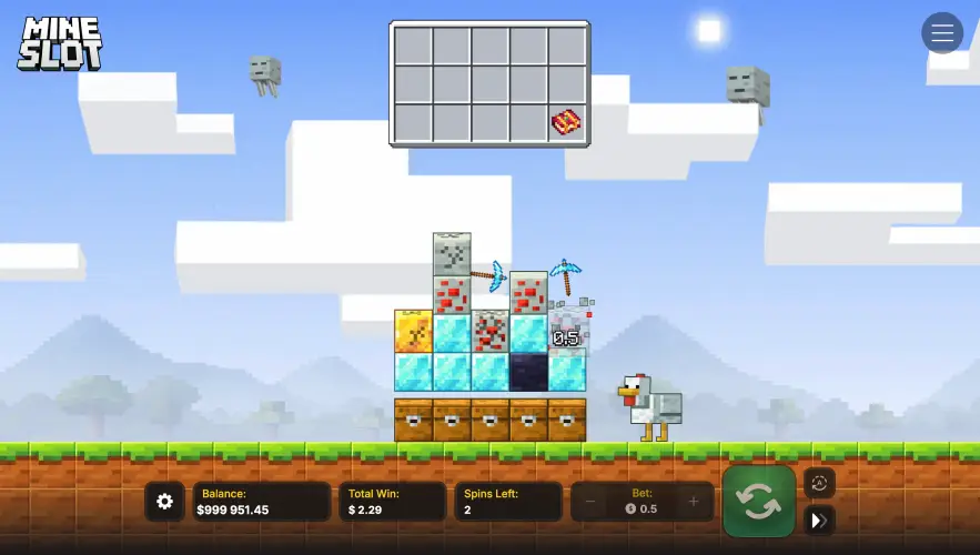 Play Mine Slot demo for free