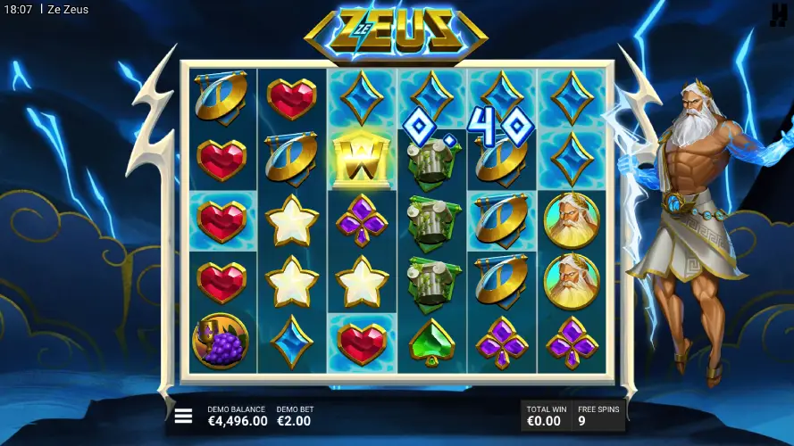 Play Ze Zeus slot from Hacksaw Gaming