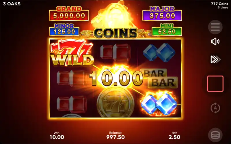 Play the 777 Coins demo slot for free