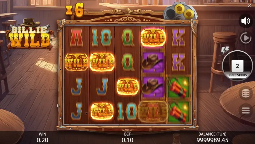 Play Billie Wild slot from Gamzix