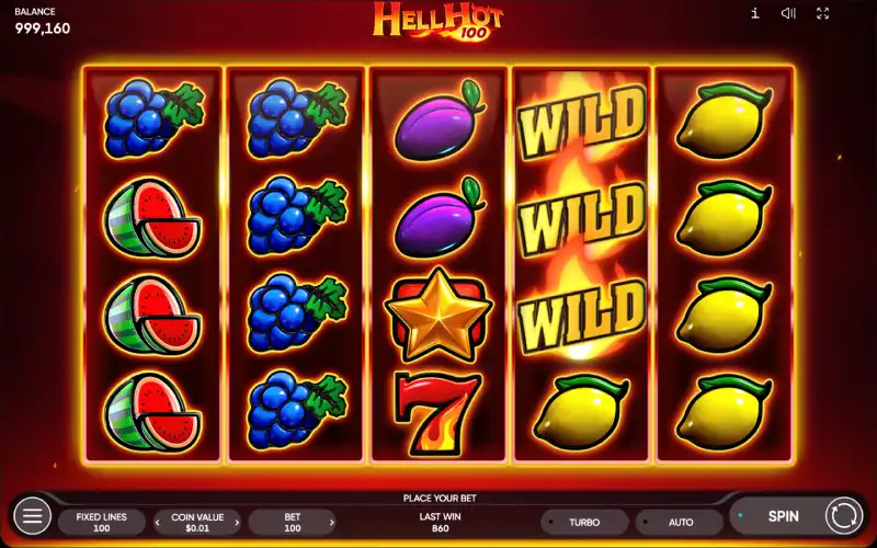 Play Hell Hot 100 demo slot for free