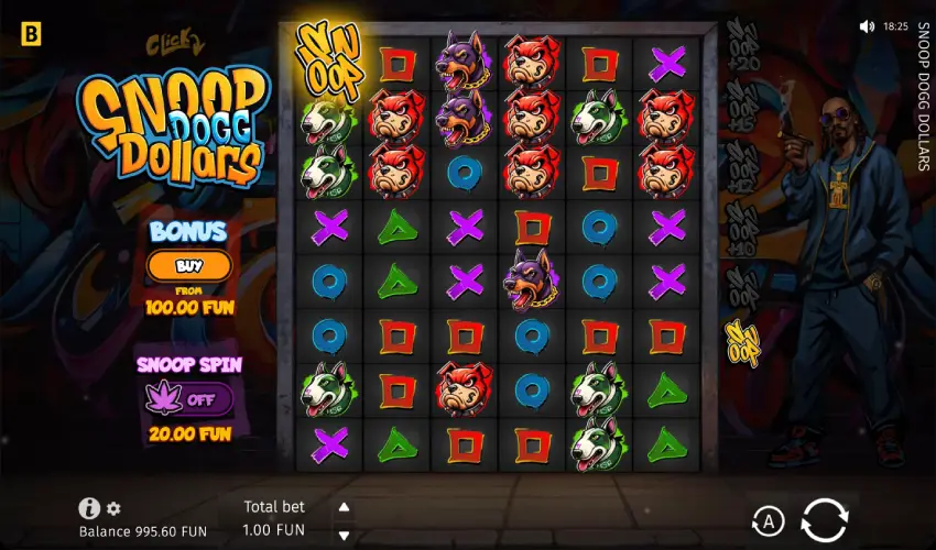 Play Snoop Dogg Dollars slot for real money