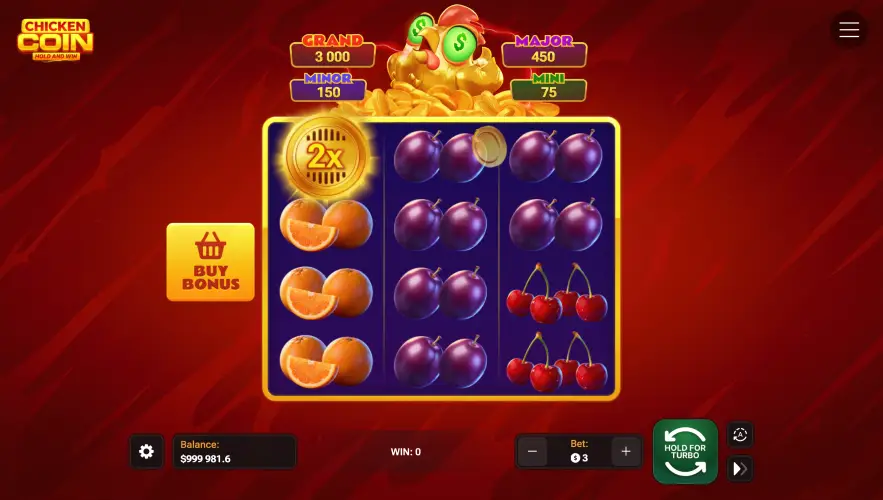 Play Chicken Coin slot from InOut Games