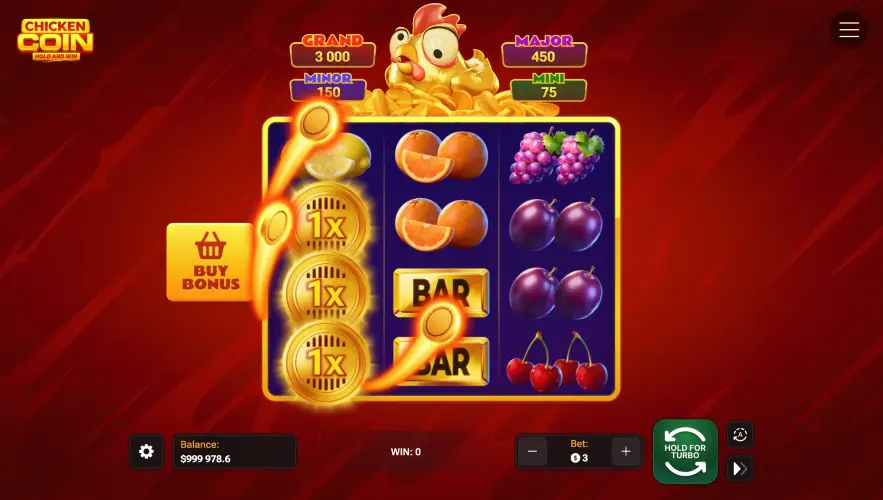 Play Chicken Coin demo slot for free