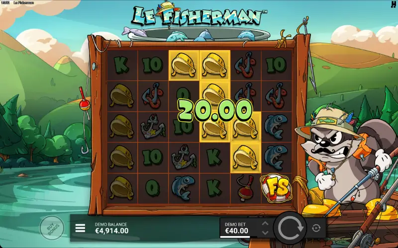 Play the Fisherman slot by Hacksaw Gaming