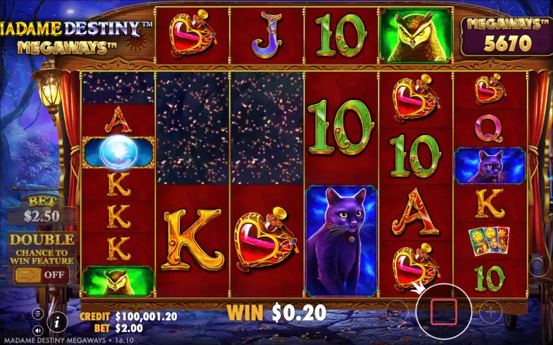 Madame Destiny Megaways slot from Pragmatic Play for real money
