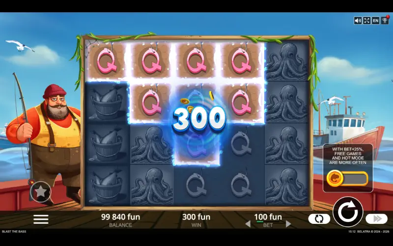 Play the Blast the Bass slot from Belatra