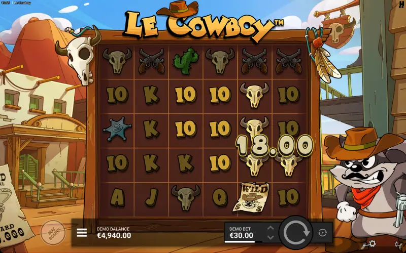 Play Le Cowboy demo slot for free
