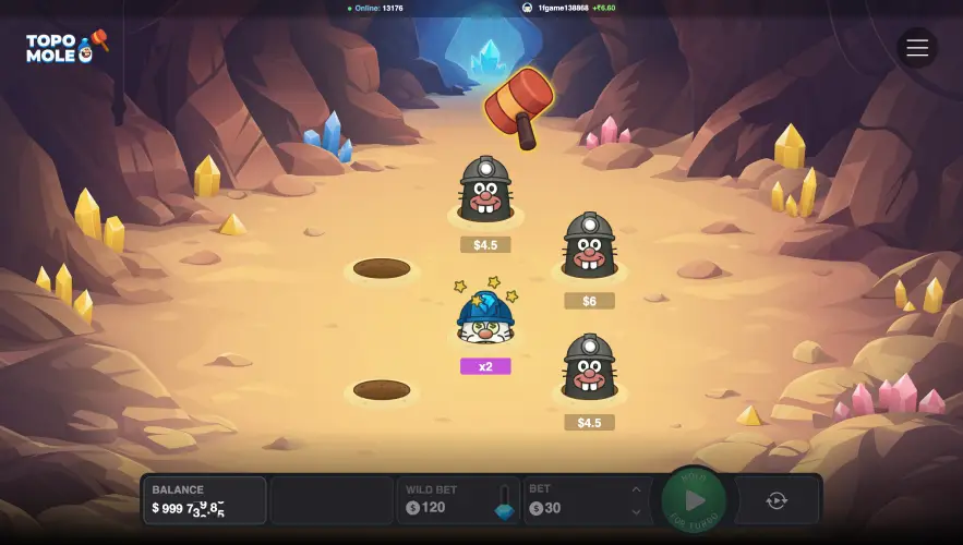 Play Topo Mole instant demo game for free