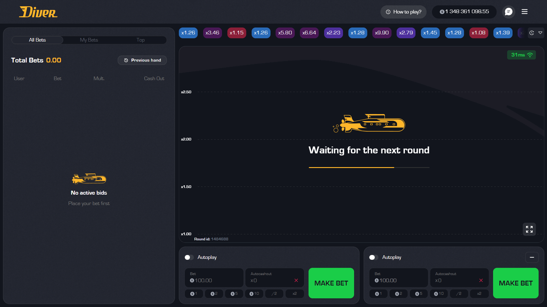 Game Overview Diver by InOut Games