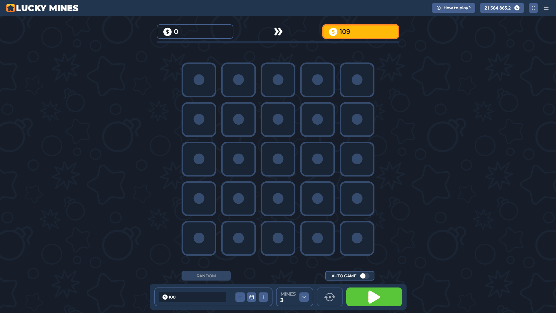 Game Overview Lucky Mines by InOut Games