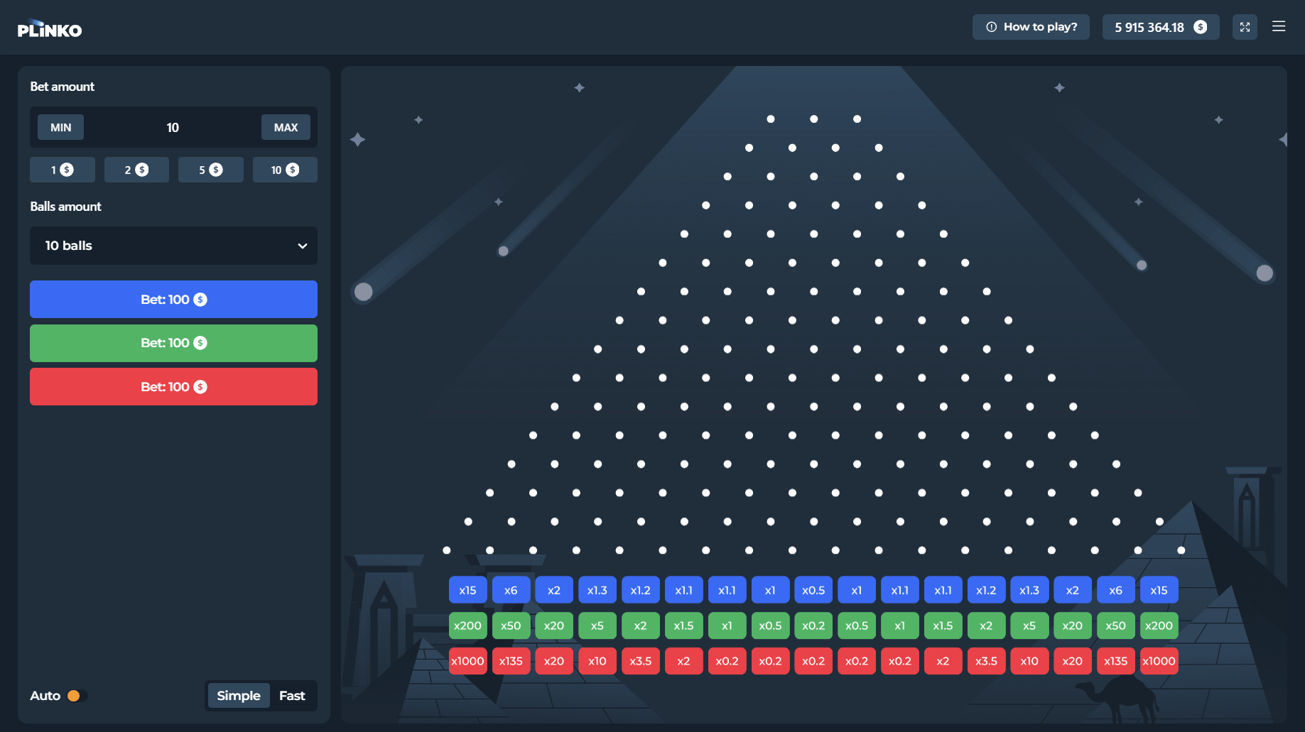 Game Overview Plinko 1000