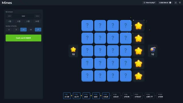 Play Simple Mines slot for real money