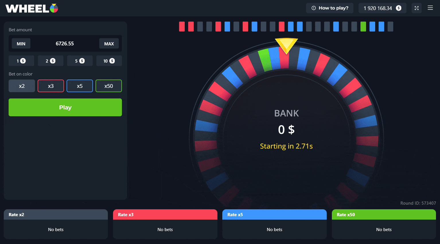 Game Overview Wheel by InOut Games